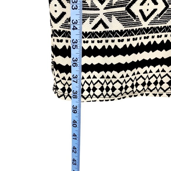 Tribal Print Sleeveless Midi Dress With Mesh Panel Detail Size S - Picture 5 of 13
